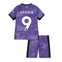 Dětský Fotbalový dres Liverpool Darwin Nunez #9 2023-24 Třetí Krátký Rukáv (+ trenýrky)